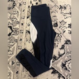 Navy and White Leggings